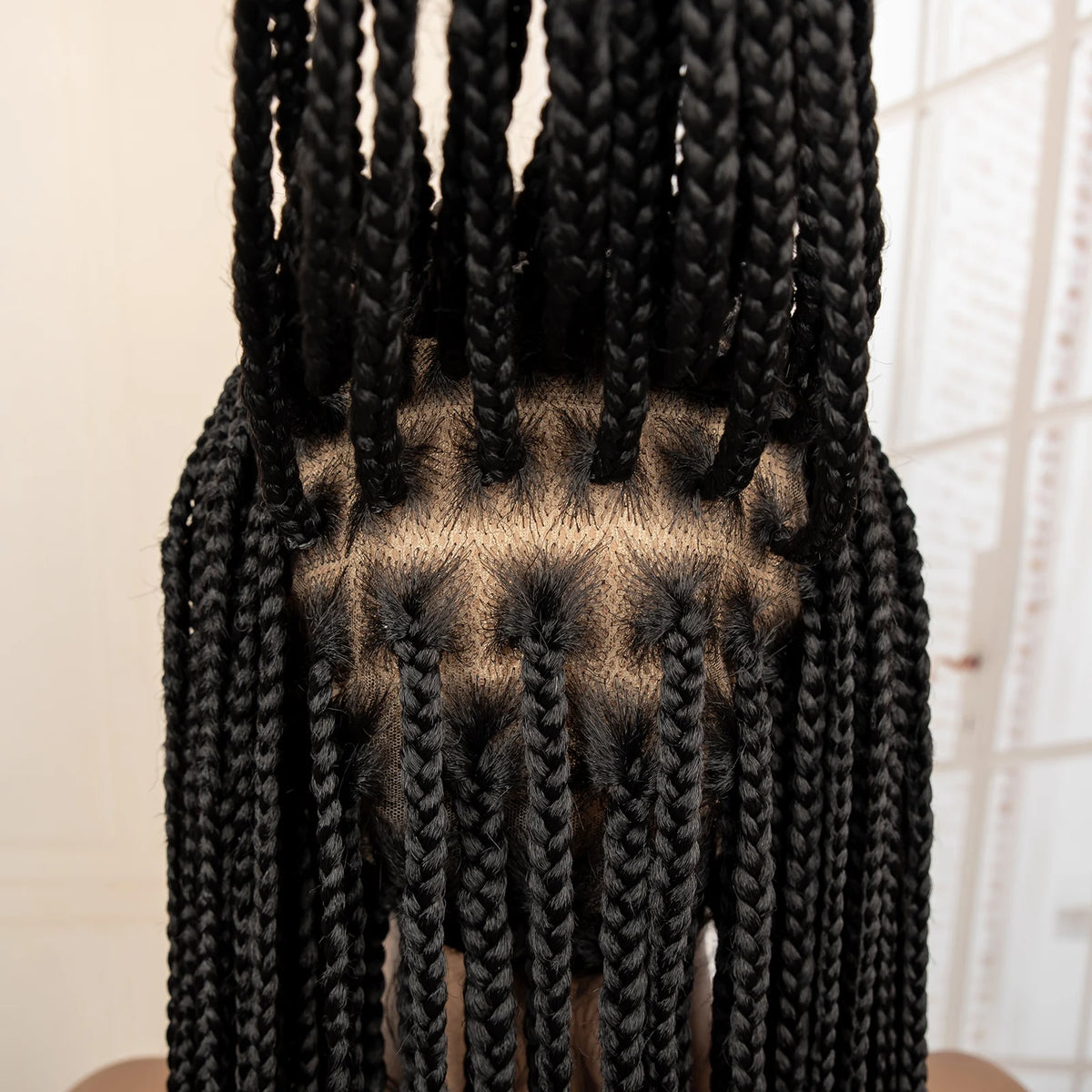 34 Inch Knotless Box Braiding Cornrow Wig | Full Lace | Kanekalon