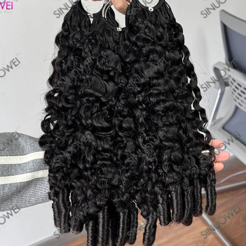 15A Burmese Kinky Curly Crochet Hair – 100% Human Hair | Feather Soft | Natural Black | 12–22 Inch - view 2