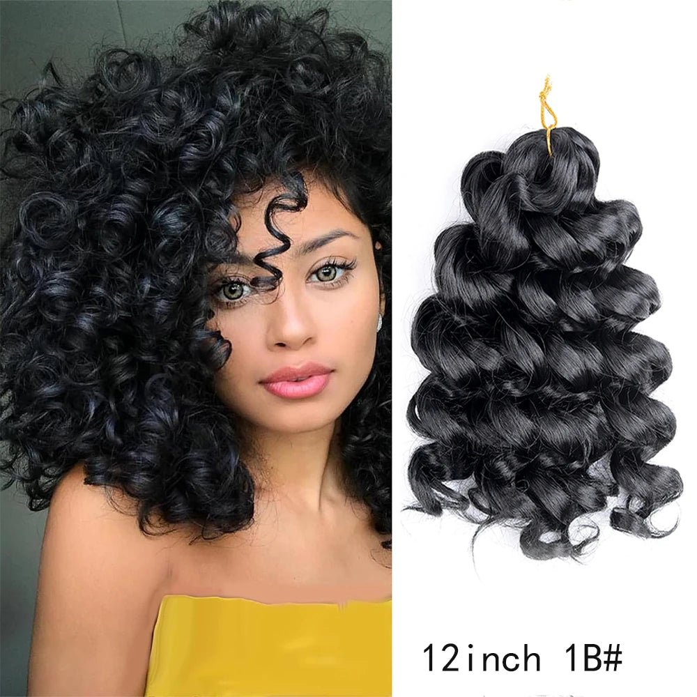 12-Inch Italian Curls Crochet Braiding Hair – Loose Wave | Pre-Stretched | 68 Colors | 75g & 100g - view 9