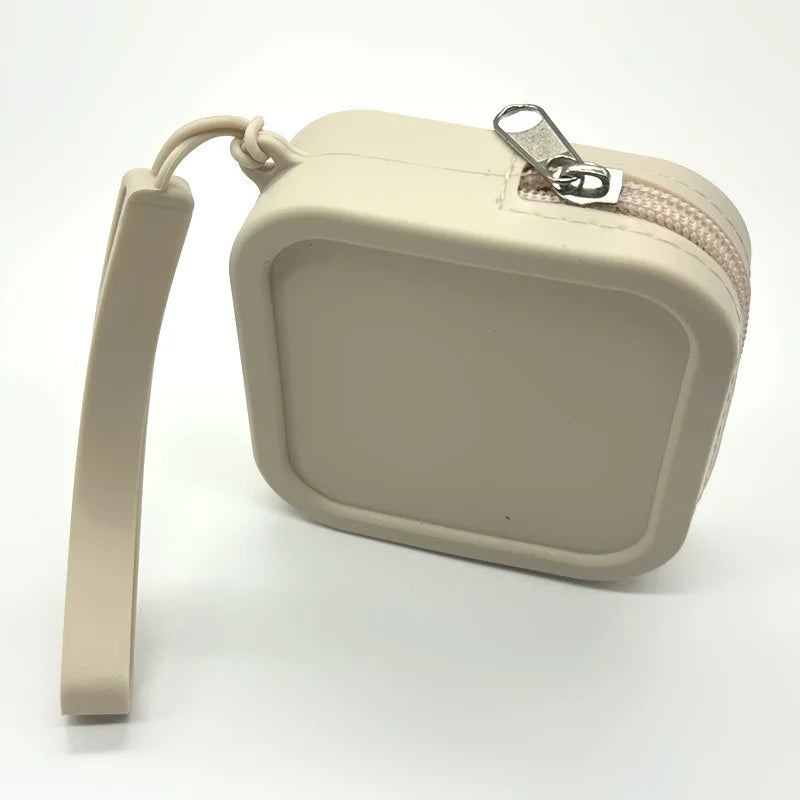 Unisex Candy Color Silicone Organizer Wallet | Waterproof Zipper Coin Purse, Earphone Bag & Portable Small Item Pouch (Normcore Style) Luxegan