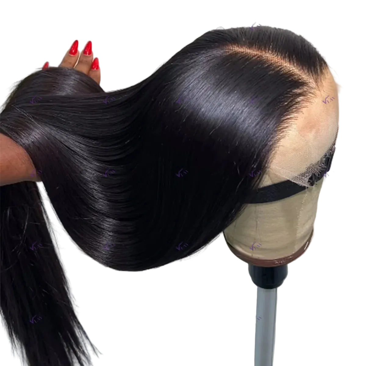 Silky Straight 360 HD Lace Wig | Sophisticated 13x6 HD Transparent Lace Frontal | Elegant "Wear and Go" Brazilian Human Hair | "Dignified" 200%–400% Density Glueless Remy Wig for Radiant Versatile Styling Luxegan