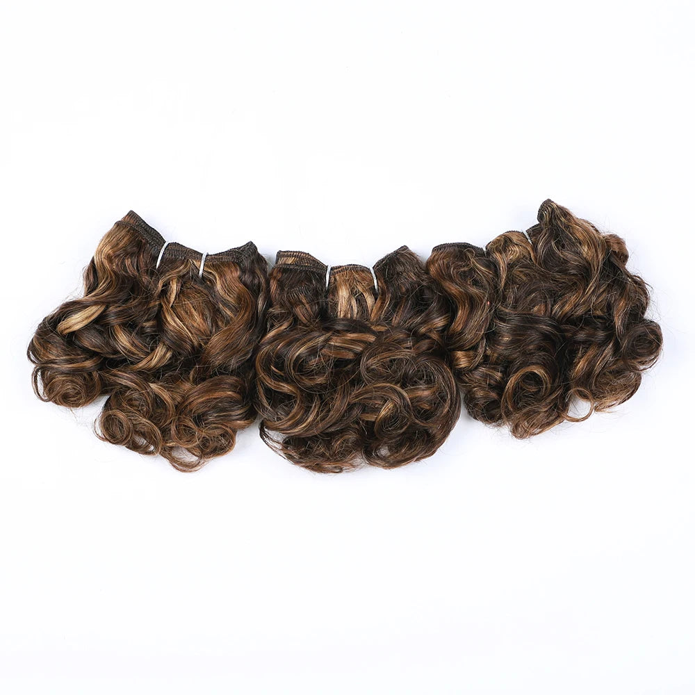 Brazilian Jerry Curly Human Hair Bundles | Natural Romance Curl Remy Weave (100g)