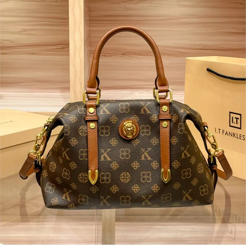 Ladies' Light Luxury Handbag | New High-End Designer Retro Handbag & Large Capacity Crossbody Bag Luxegan