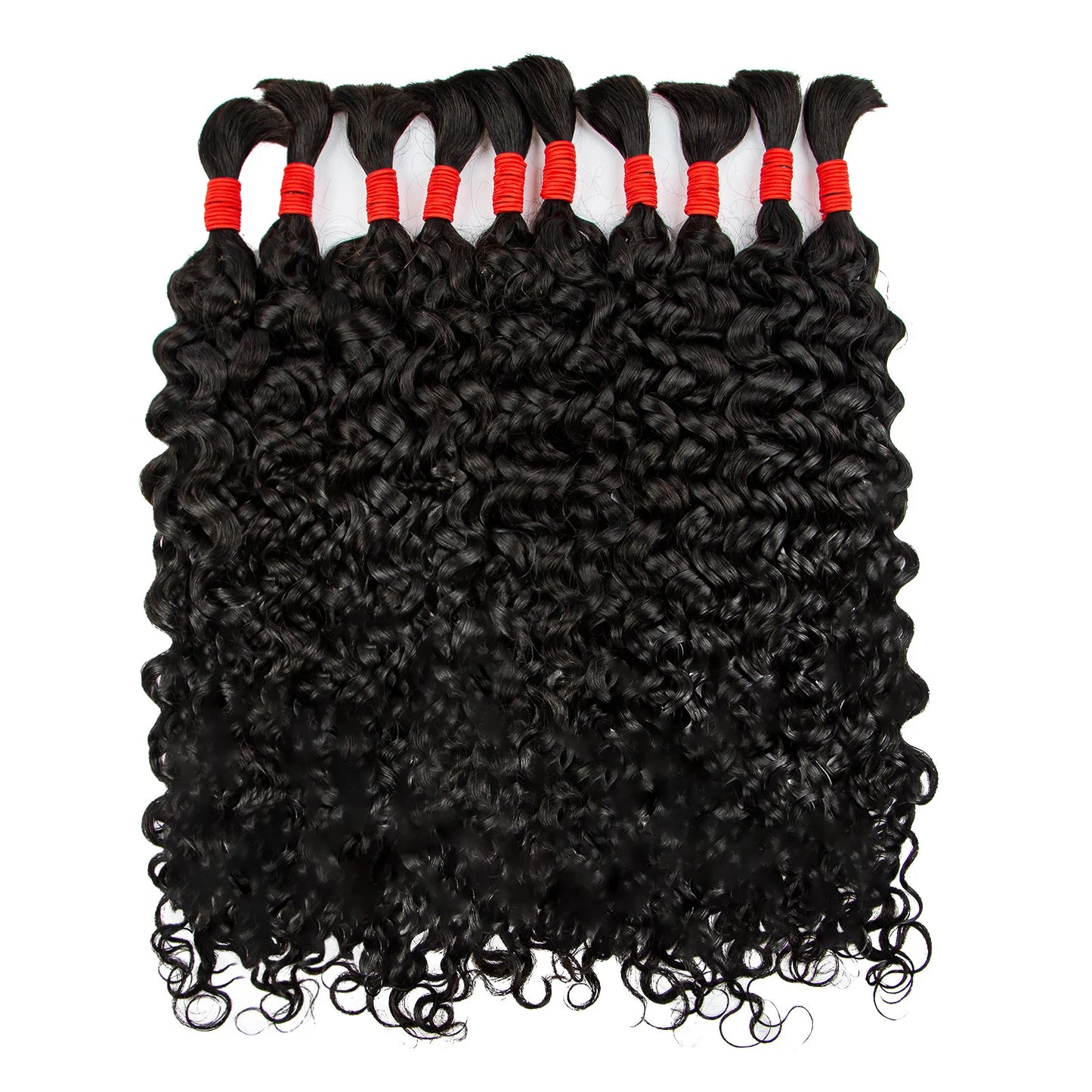 Water Wave & Deep Wave Bulk Human Hair for Braiding 16–24in – 16A Burmese Virgin Hair No Weft - view 5