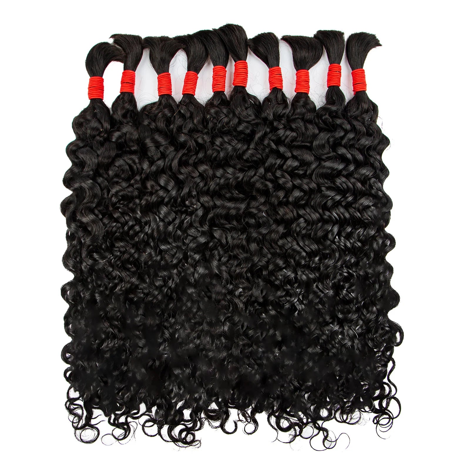 Water Wave & Deep Wave Bulk Human Hair for Braiding 16–24in – 16A Burmese Virgin Hair No Weft - view 6