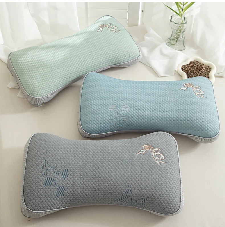 New Summer Cooling Buckwheat Pillow | Sophisticated "Doudou" Rectangular Silhouette | Elegant Breathable Student & Adult Home Essential | "Dignified" High-Performance Grade A Bedding for Radiant Versatile Styling Luxegan