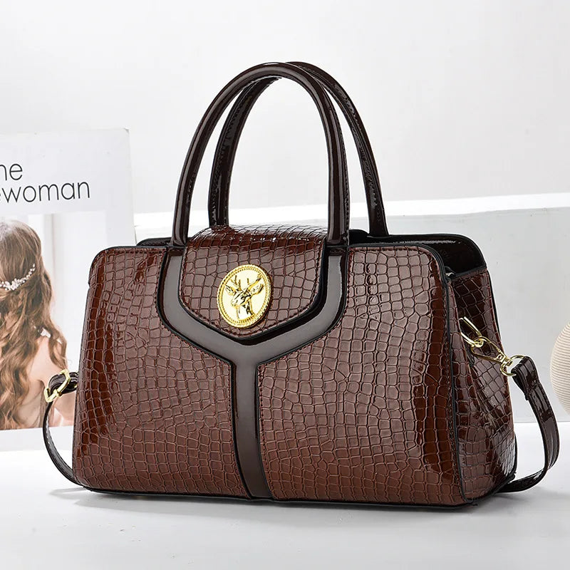 New Style Ladies Bag | Leather Luxury Handbags & Solid Color Shoulder Messenger Bags Luxegan