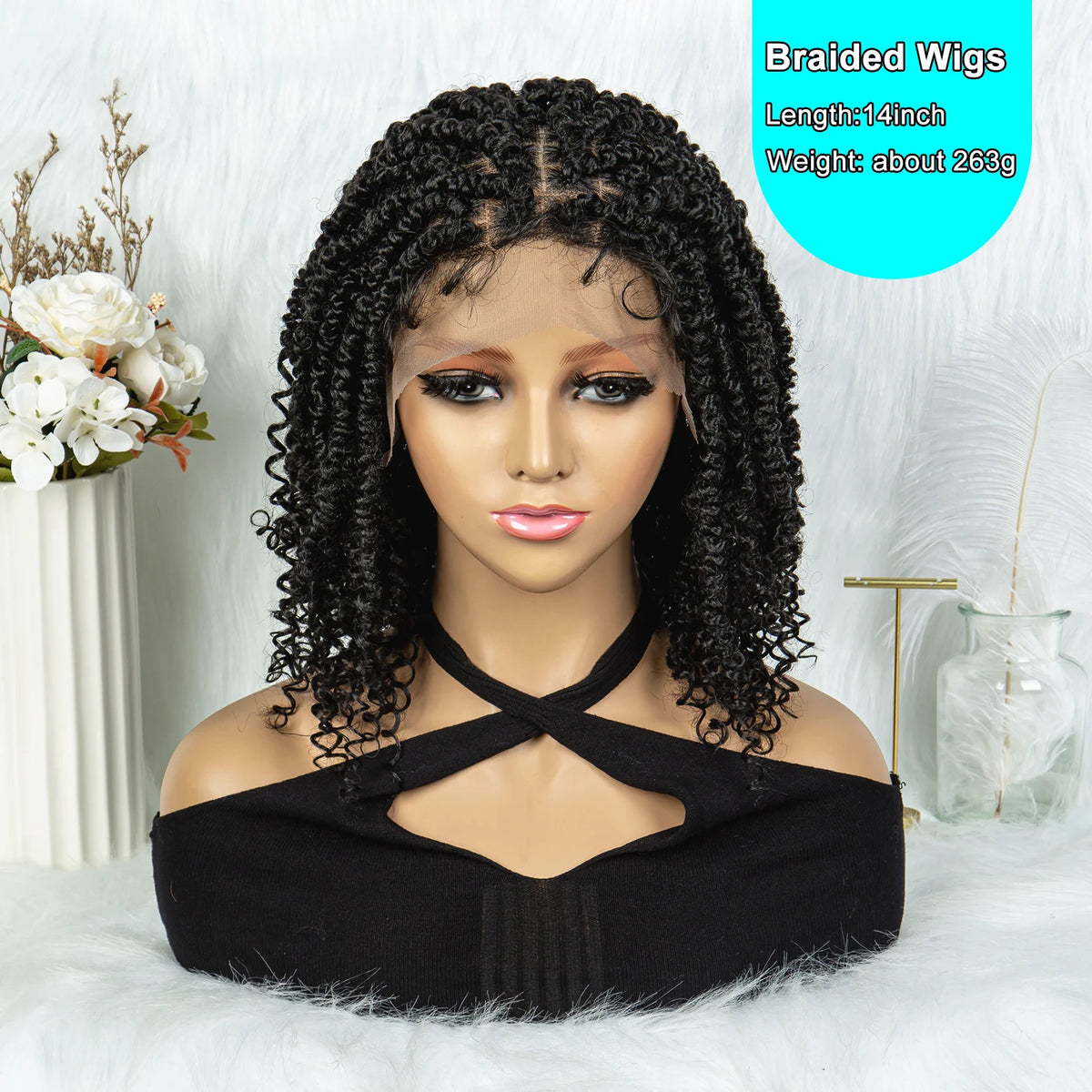 14 Inch Butterfly Locs Dreadlock Wig | Knotless | Lace Front