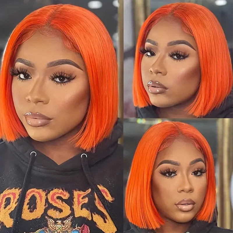 Straight Bob Pixie Cut Human Hair Wig | 180% Density 4x4 HD Lace Closure Luxegan