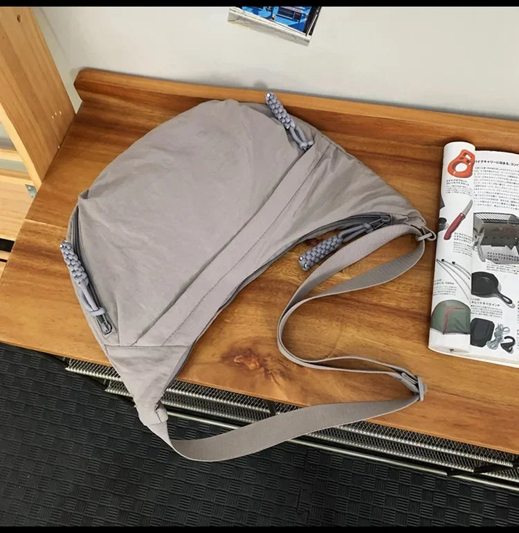 Soft Cloth Hobo Crossbody | Trendy Large Capacity Student Bag Luxegan