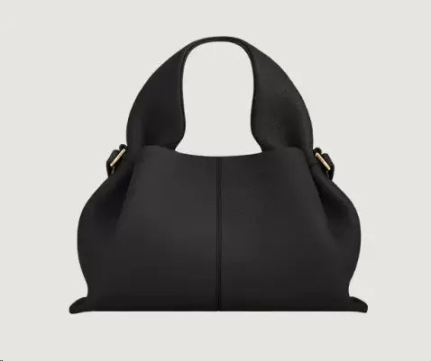 French Niche Design Leather Cloud Bag | Light Luxury Genuine Leather Handbag | Fashionable One-Shoulder Crossbody Hobo Bag for Women | Elegant Party & Casual Versatile Purse Luxegan