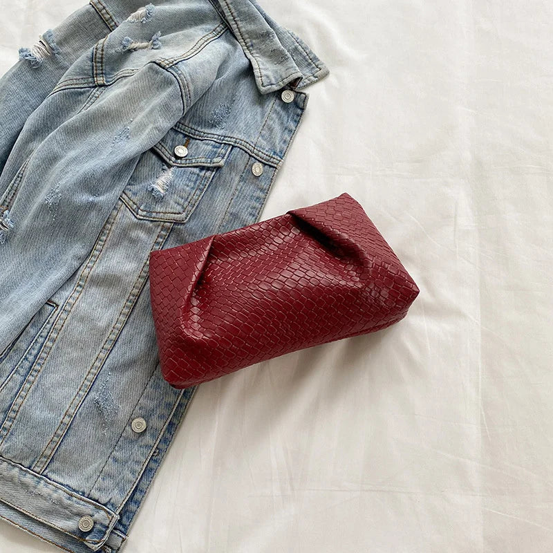 Bolso de mano multifuncional de moda para mujer, cartera de noche con patrón en relieve, gran capacidad, bolsillo para teléfono, monedero de lujo para mujer