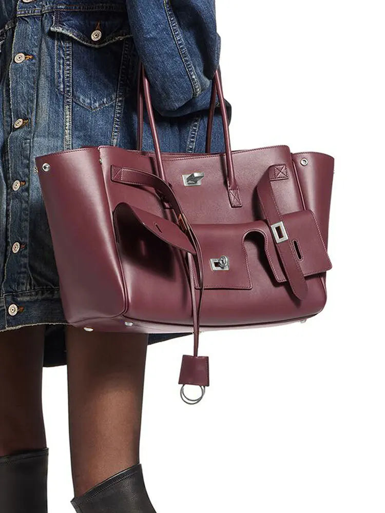 Bolso tote para mujer, moderno y sencillo, bandolera de alta gama, bolso de viaje de gran capacidad, bolso de moda, bolso de compras repelente al agua