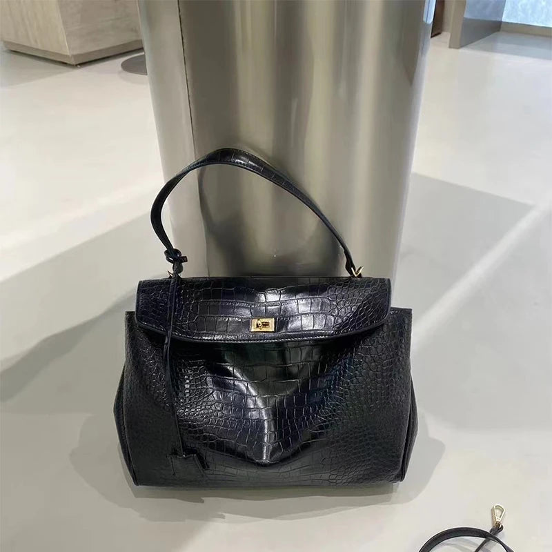 Microfiber Ostrich Square Tote | Soft Designer Banquet Bag Luxegan