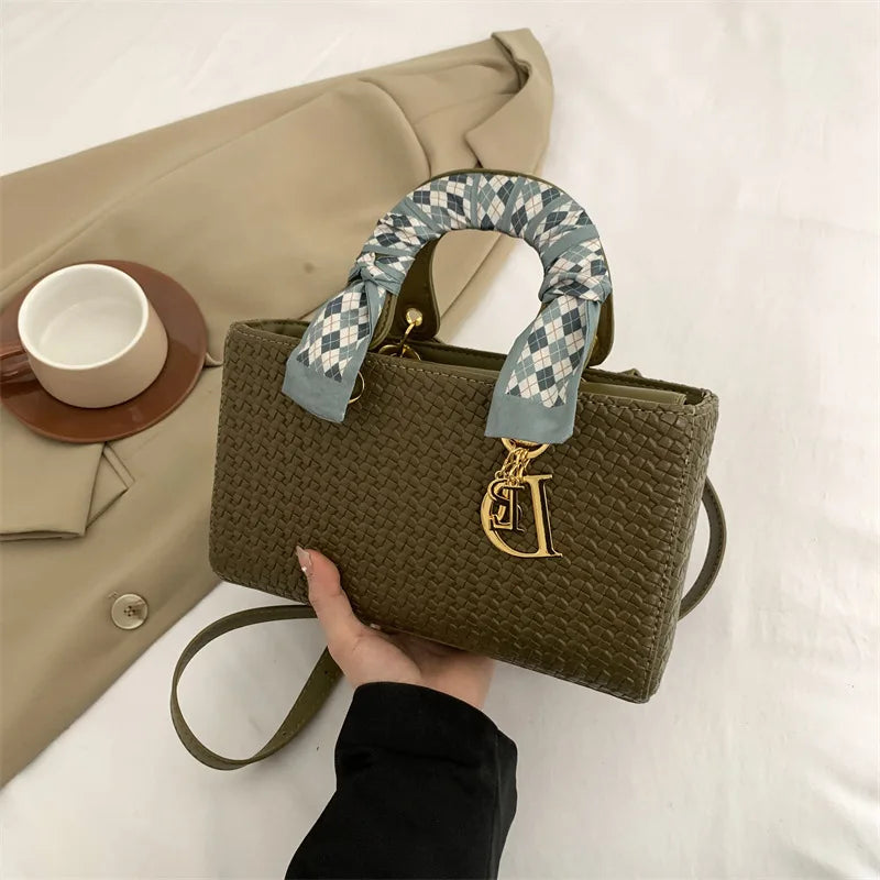 Woven Princess Handbag | Silk Scarf Satchel & Crossbody Luxegan