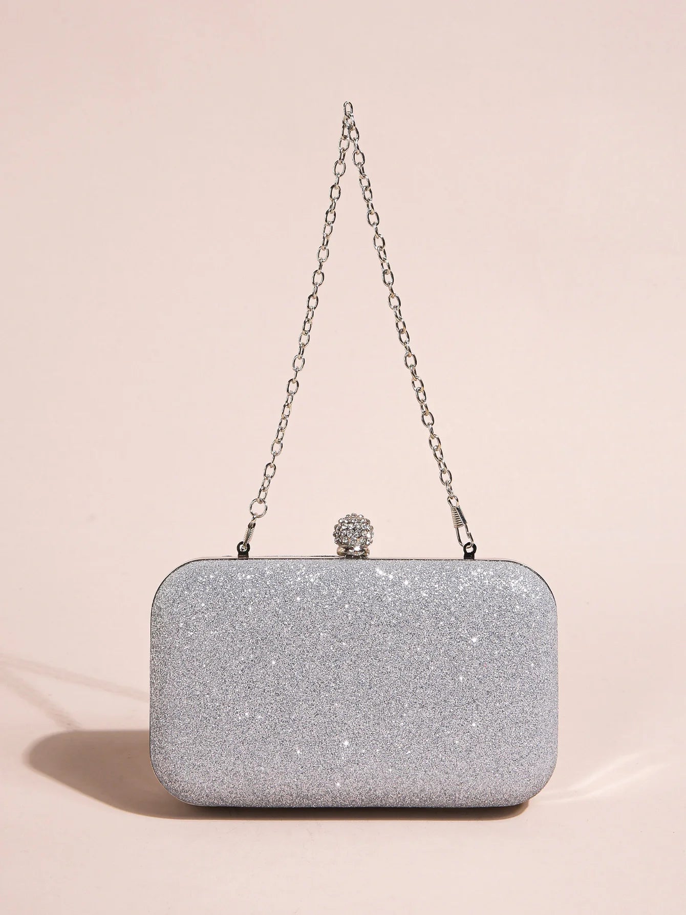 Mini Classic Glitter Square Clutch Bag | Elegant Rhinestone Evening Handbag Luxegan