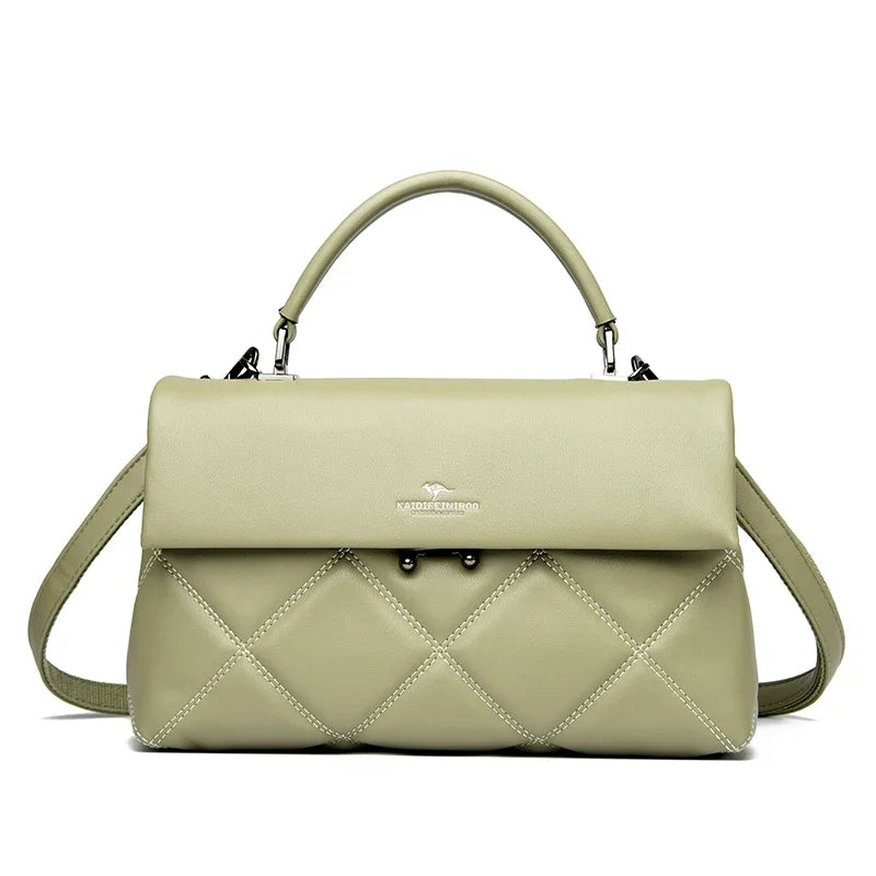 New Trend Korean Designer Luxury Handbag | Soft PU Leather Fashion Shoulder Bag & Versatile - view 8