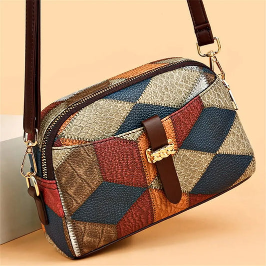Large Capacity Shoulder Bag | PU Leather Crossbody Bag & Mom's Tote Luxegan