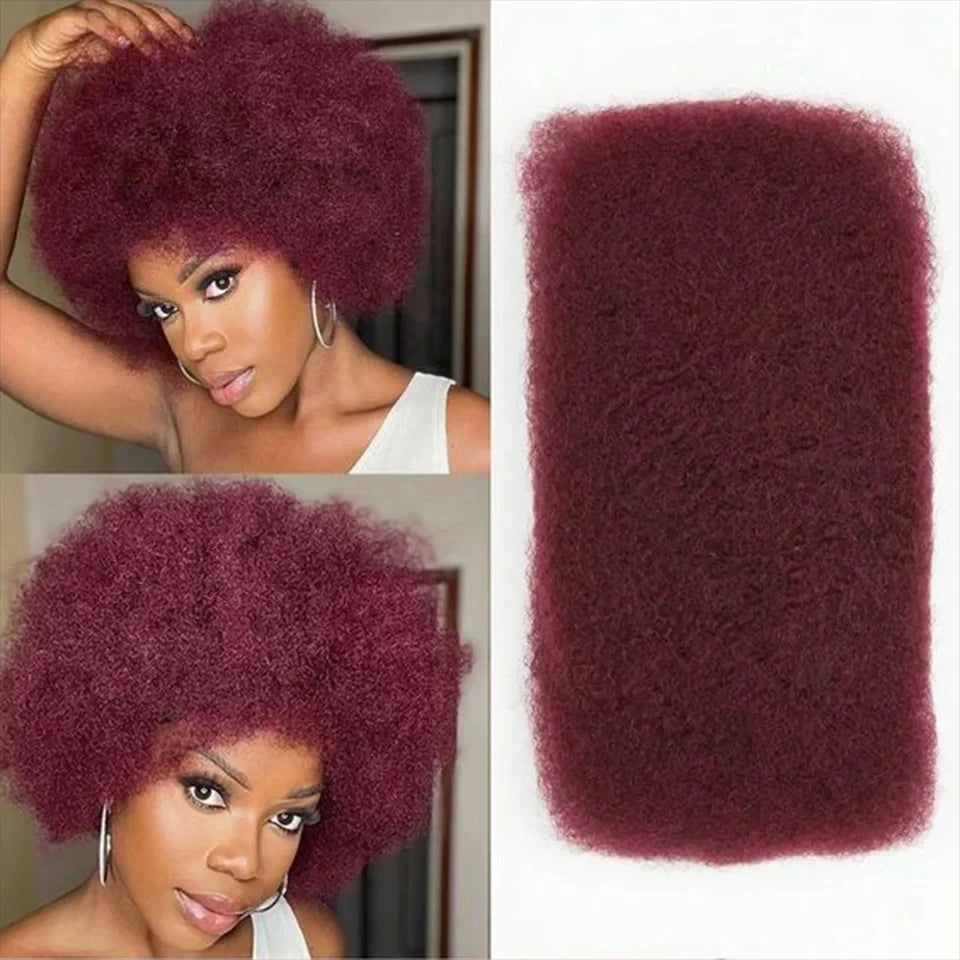 16A Virgin Afro Kinky Bulk Human Hair | Soft, Lightweight, & Long-Lasting for Braiding & Locs (50g) Luxegan