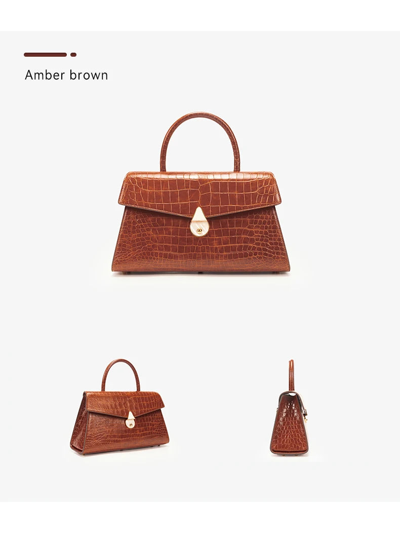 Premium Genuine Leather Women’s Handbag | Large Capacity "Doctor" Style Crossbody Bag - view 7