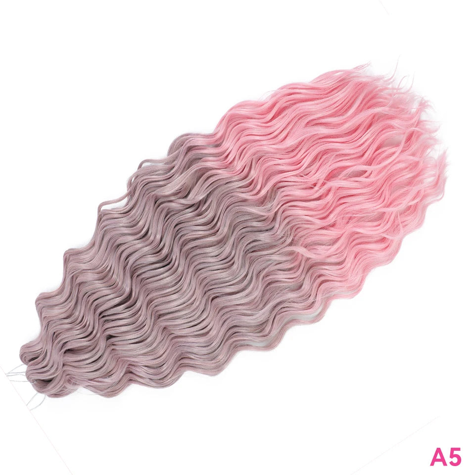 Anna Curls Loose Wave Synthetic Crochet Braiding Hair 24in | 50 Strands | 22 Colors - view 50