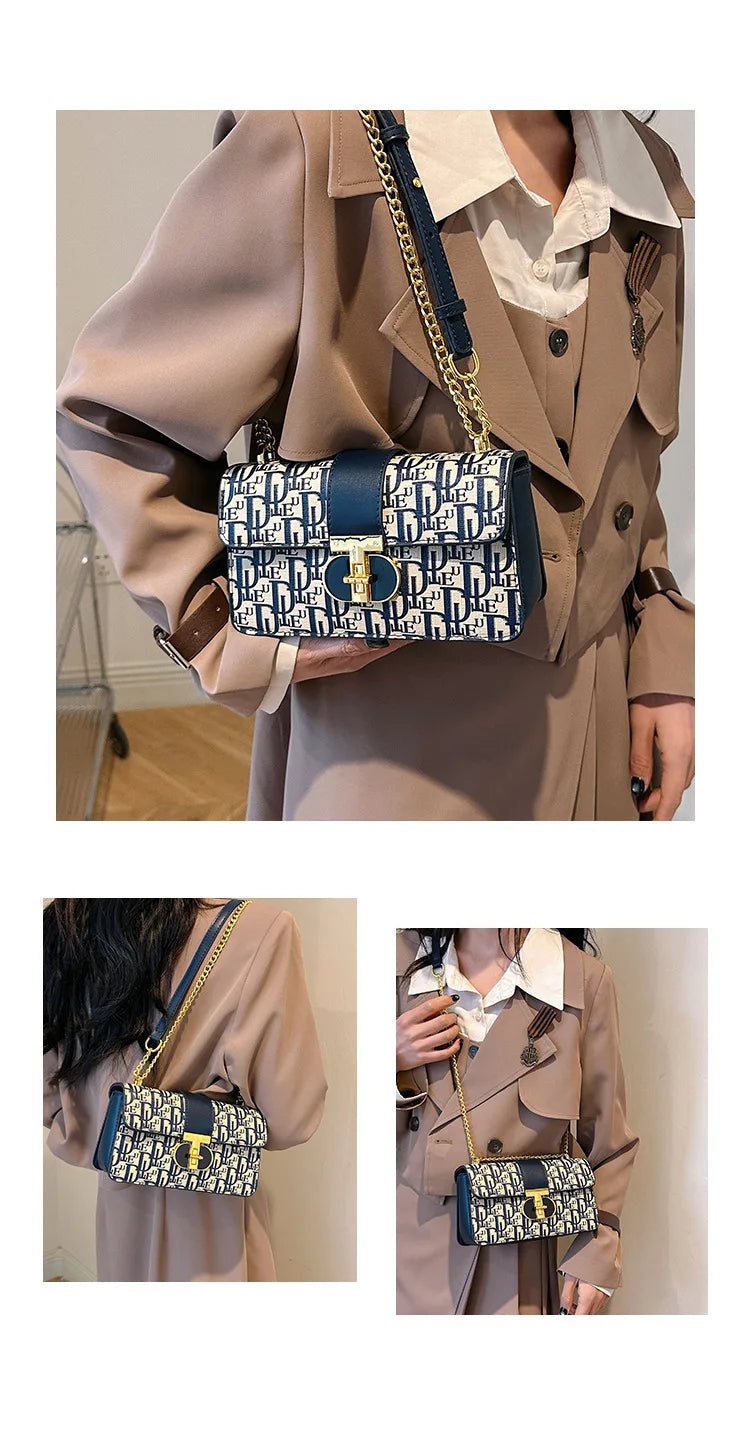 Microfiber Baguette Shoulder Bag | Fashion Luxury Designer Crossbody Clutch Luxegan