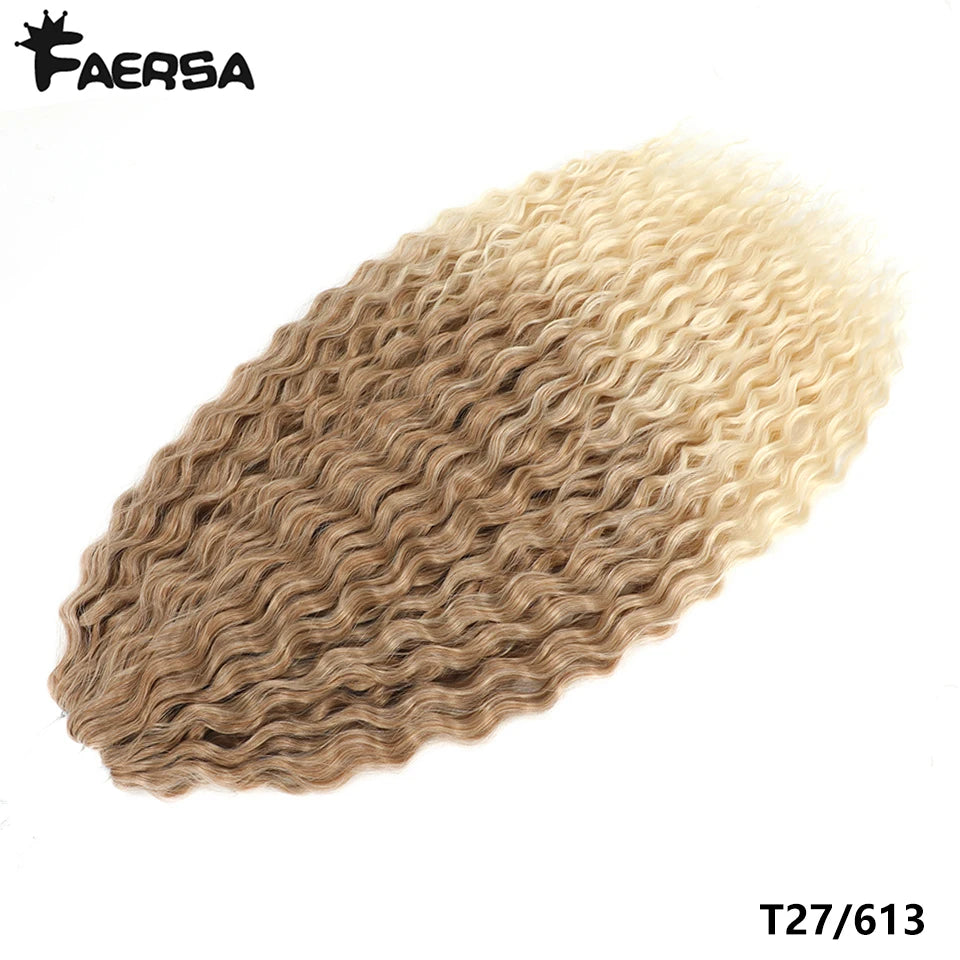 Water Wave Synthetic Crochet Hair | 22–30 Inch
