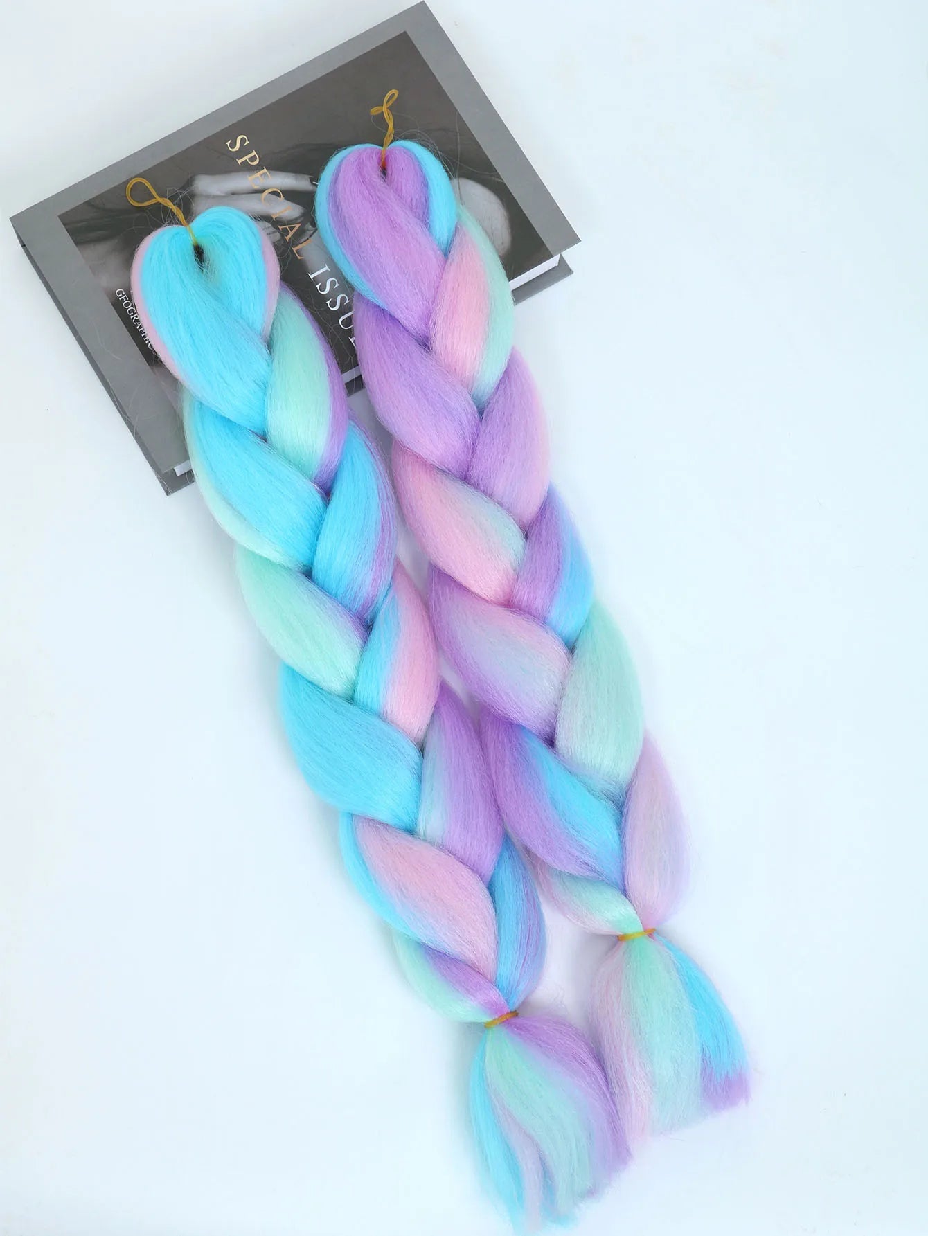 24 Inch Synthetic Yaki Kanekalon Braiding Hair – Kinky Straight | Ombre Piano Colors | Jumbo Braid - view 8