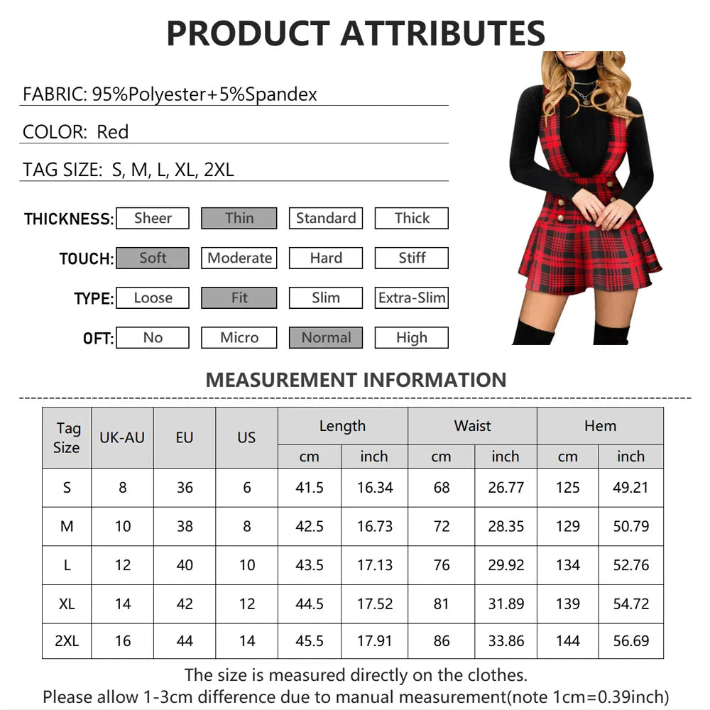 Plaid Spaghetti Strap Mini Dress | Turn-Down Collar Button A-Line Y2K Casual Dress Luxegan