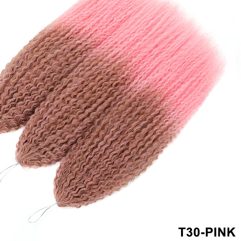 20-28 Inch Afro Curl Kinky Curly Crochet Braiding Hair | Synthetic Ombre Hair Extensions 60 - view 6