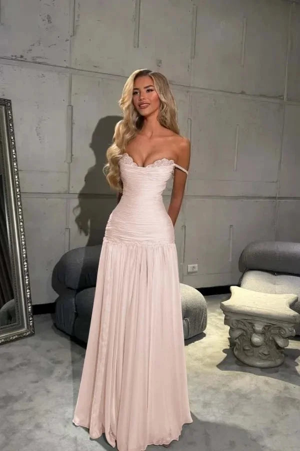 Verngo Blue Chiffon Evening Dress Off The Shoulder Mermaid Party Dresses Appliques Prom Dresses 2026Customized شارون سعيد