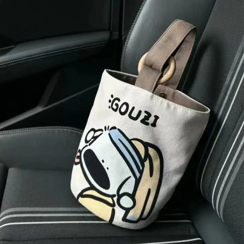 Disney Cartoon Canvas Bucket Bag | Casual Shoulder Bag Large Capacity Outing Shopping Bag | Women Sweet Cute Handbag Lunch Bag