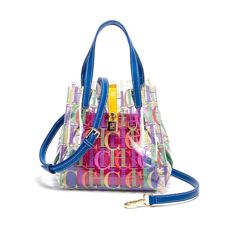 PVC Solid Bucket Bag | Soft Fashion Large Capacity Premium Tote Luxegan