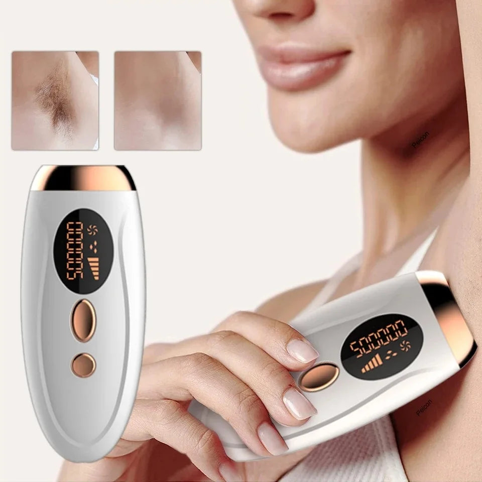 Portable 999,999 Flash IPL Laser Epilator | Sophisticated "Permanent Reduction" Silhouette | Elegant Painless Women’s Body & Bikini Epilator | "Dignified" High-Performance Hair Removal for Radiant Versatile Styling Luxegan