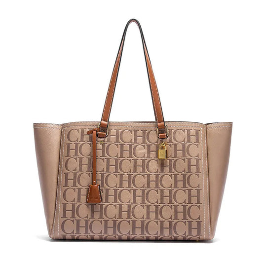 New Embossed Handbag | Large Capacity Commuter Bag for Women's Travel (Stylish & Spacious Tote) Luxegan