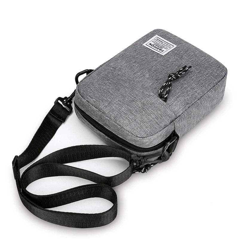 Men's Satchel Oxford Cloth Shoulder Bag | Casual Crossbody Small Square Bag Luxegan