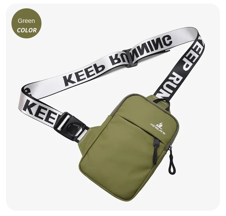 Small Chest Bag & Mobile Phone Bag | Outdoor Sports Mini Fashion Shoulder & Messenger Bag (Unisex Gift) Luxegan