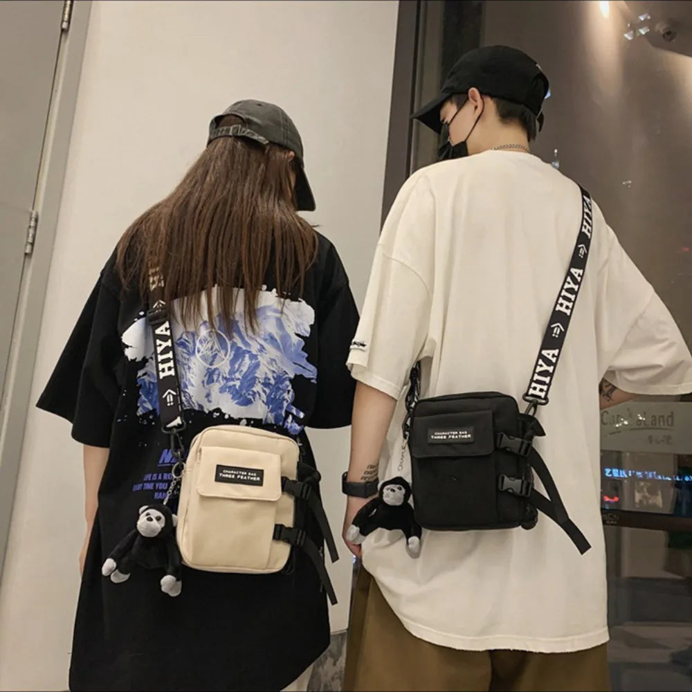 Casual Canvas Couple Messenger Bag | Versatile Satchel for Daily Use Luxegan