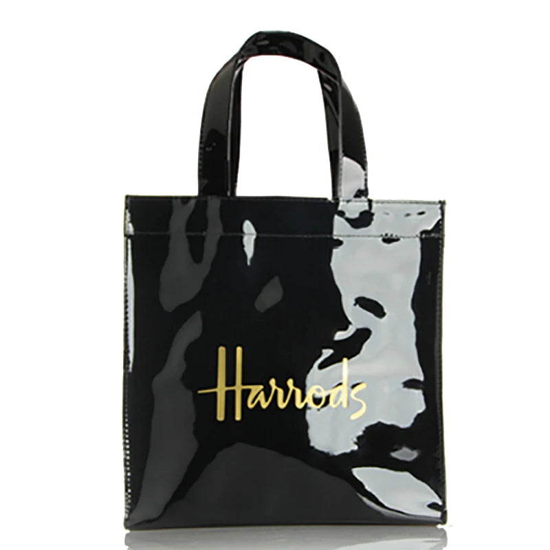 Hard Waterproof PVC Jelly Tote | Cartoon Print Zipper Shoulder Bag Luxegan