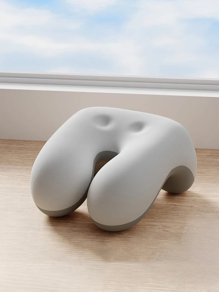 Memory Foam Office Chair Head Support | Sophisticated "Concave" Neck Silhouette | Elegant Adjustable Computer Chair Nap Pillow | "Dignified" High-Performance Support for Radiant Versatile Styling Luxegan