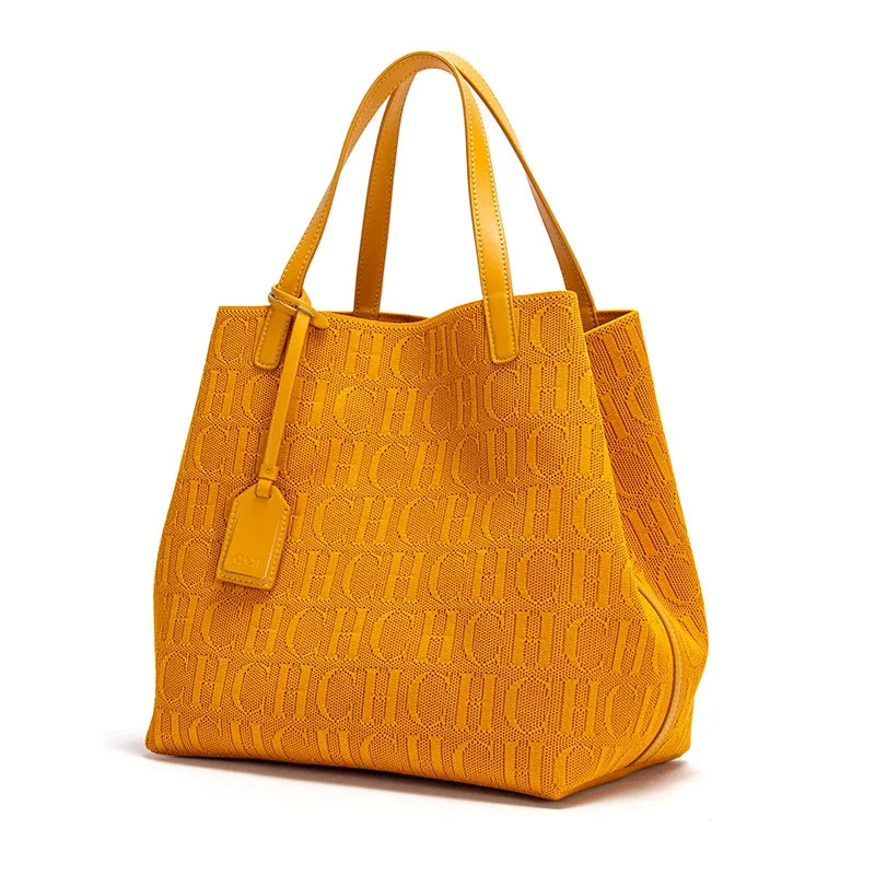 Ladies' Classic Shoulder Bag | Fashion Pure Color Handbag & Large Capacity Tote Luxegan