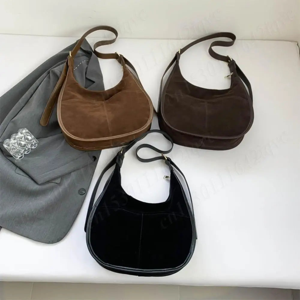 Women’s Leopard Print Faux Suede Crossbody Bag | Large Multi-Pocket Shoulder Tote | Trendy Leopard Pattern Hobo Messenger Bag | Versatile Soft Suede Handbag with Adjustable Strap Luxegan