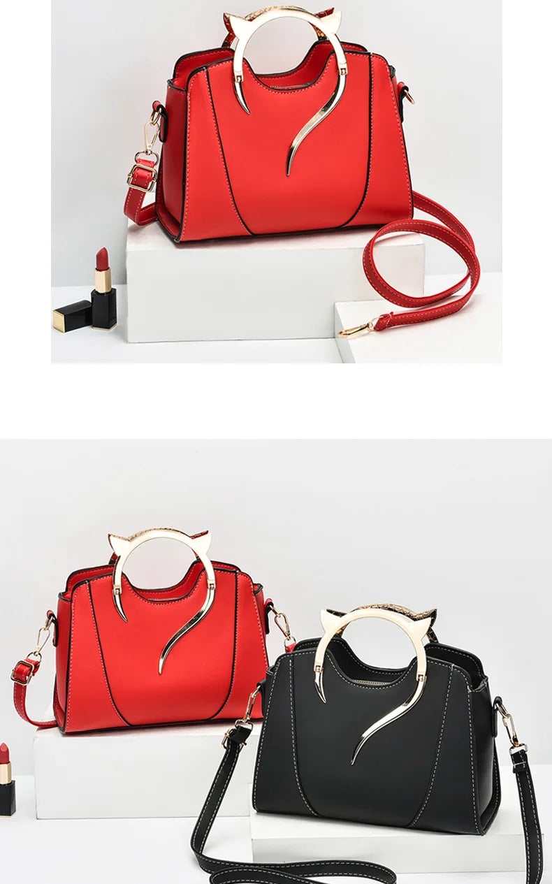 New Arrival Leather Women's Shoulder Bag | Solid Color Crossbody Small Square Bag & Zipper Phone Purse Luxegan