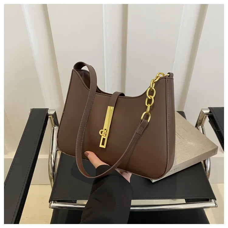 Textured Underarm Bag for Women | Multi-Use Spring Shoulder & Handheld Purse | Niche Fashion Crossbody Daily Accessory Luxegan