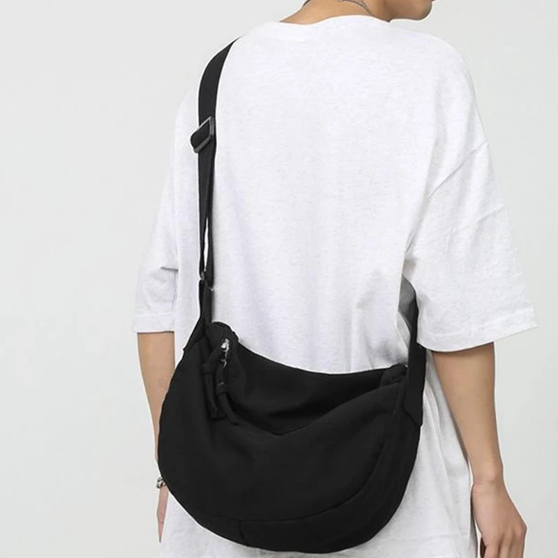 Fashionable Large Capacity Canvas Dumpling Shoulder Bag | Retro Casual Versatile Square Tote (Unisex) Luxegan