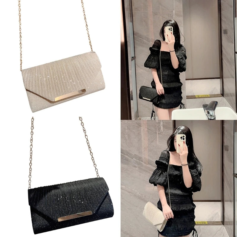 Exquisite Women’s Glitter Evening Bag | Elegant Banquet & Party Clutch | Luxury Wedding Handbag