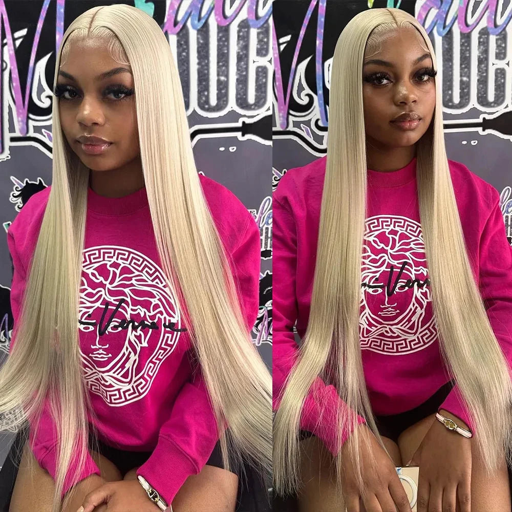613 Blonde Brazilian Human Hair Wig | Sophisticated 13x6 HD Lace Frontal | Elegant 13x4 Transparent Swiss Lace | "Dignified" 26+ Inch Straight Remy Hair for High-Fashion Styling Luxegan