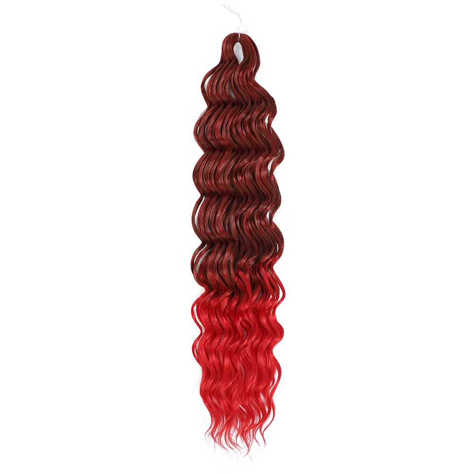 Anna Curls Loose Wave Synthetic Crochet Braiding Hair 24in | 50 Strands | 22 Colors - view 17