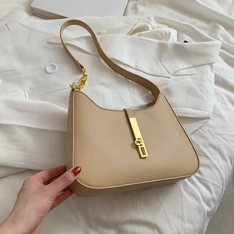 Luxury Soft Hobo Crossbody | Designer Dual-Strap Underarm Bag Luxegan