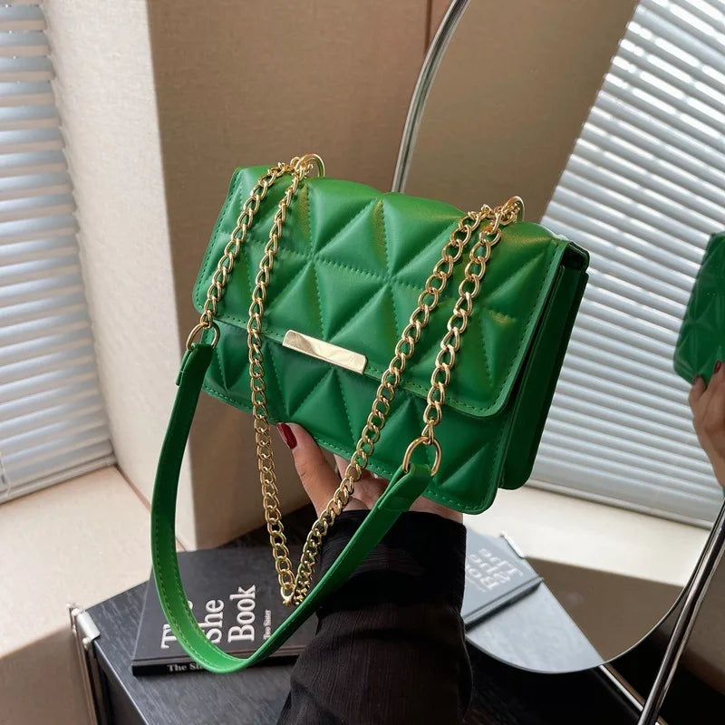 Rhombic Handbag | Casual Chain Shoulder & Crossbody Bag Luxegan